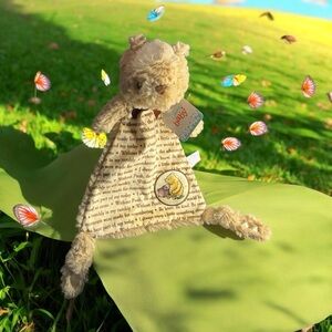 Disney Baby Winnie The Pooh Bear Lovey Security Blanket Child Toy Stuff Animal